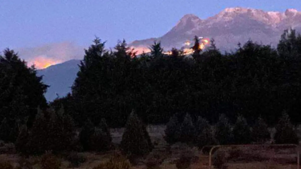 incendio volcan izztaccihuatl